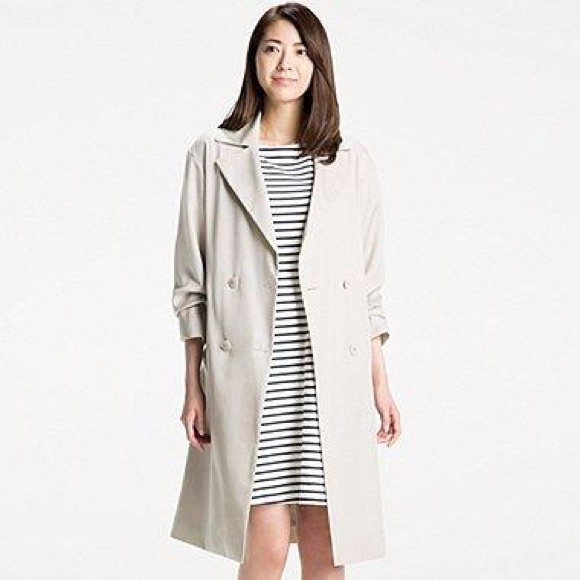 Uniqlo Jackets & Blazers - Uniqlo Women's Drape Trench Coat.